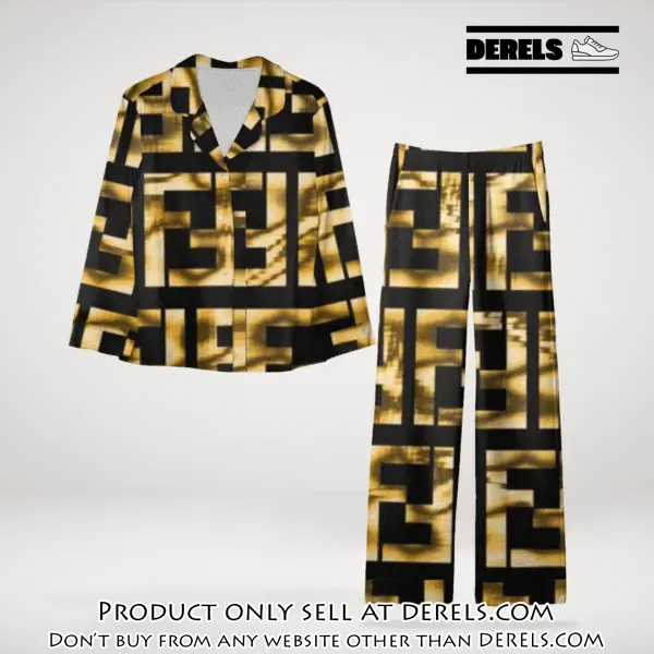 Trending luxury fendi satin pajama set pjs1048 dr3447612